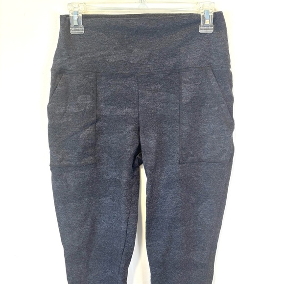 Aerie high Rise Leggings Camo Grey Black Pockets Athleisure Active Wear Workout - Picture 1 of 7